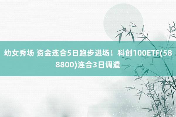 幼女秀场 资金连合5日跑步进场！科创100ETF(588800)连合3日调遣