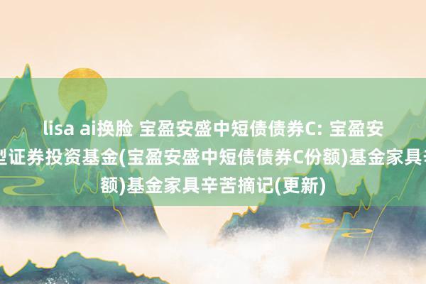 lisa ai换脸 宝盈安盛中短债债券C: 宝盈安盛中短债债券型证券投资基金(宝盈安盛中短债债券C份额)基金家具辛苦摘记(更新)