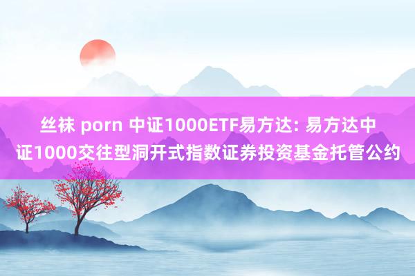 丝袜 porn 中证1000ETF易方达: 易方达中证1000交往型洞开式指数证券投资基金托管公约