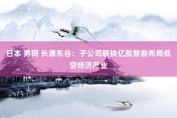 日本 男同 长源东谷：子公司联袂亿航智能布局低空经济产业